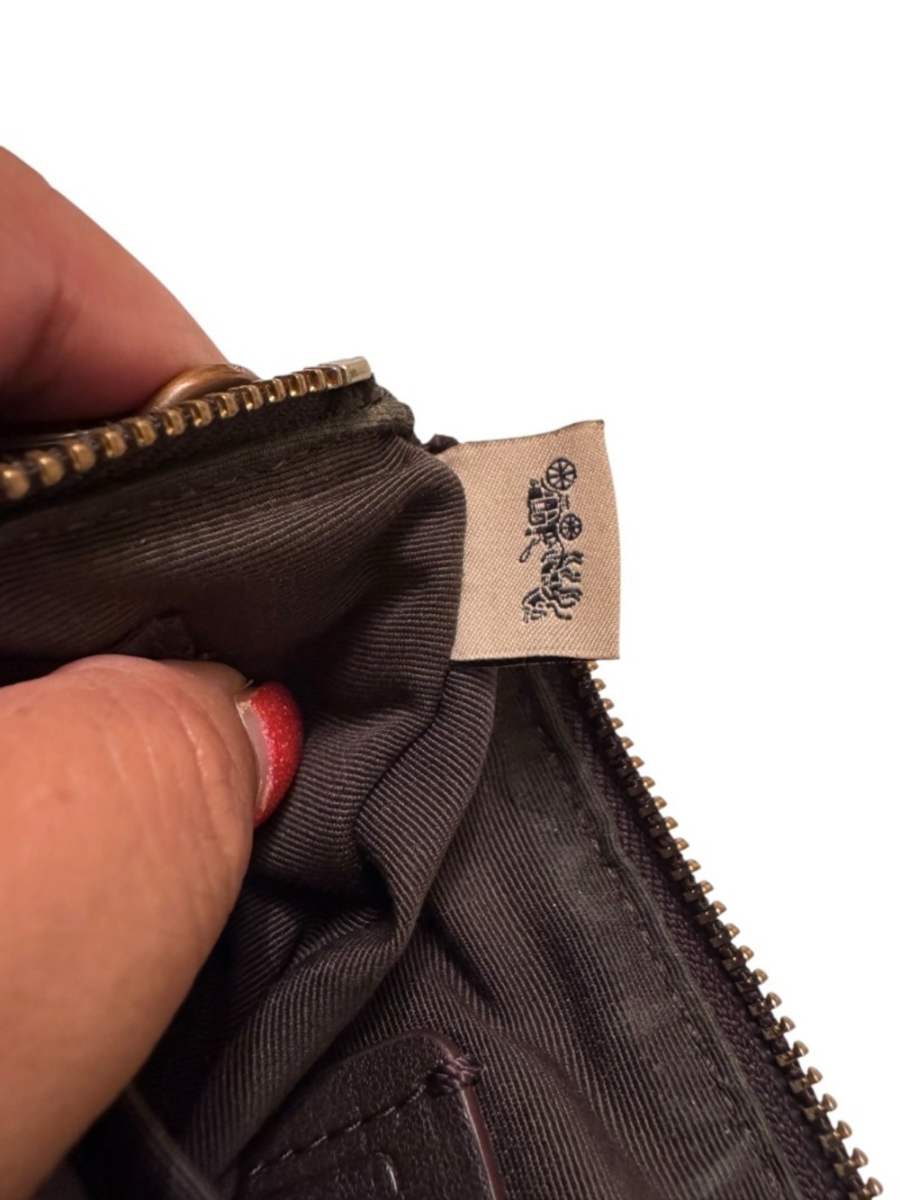 Coach Corner Zip Wristlet - Picture 8 of 13
